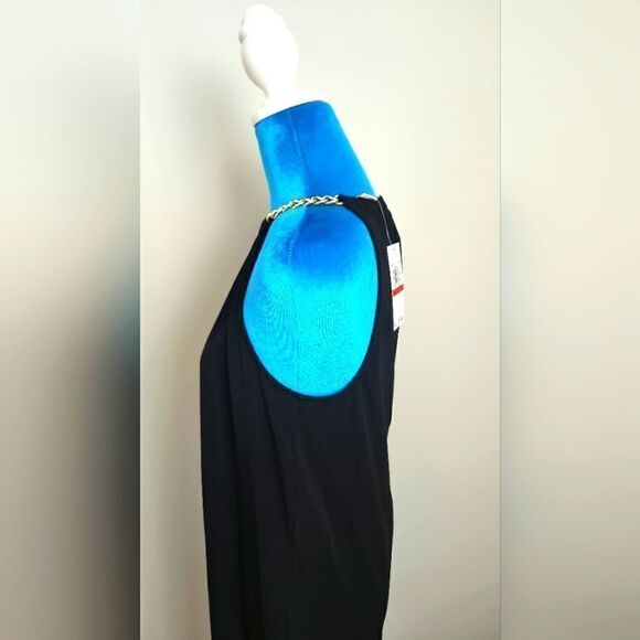 MICHAEL KORS WOMEN'S DRESS BLACK-GOLD COLOR SIZE XS very beautiful - Picture 4 of 5